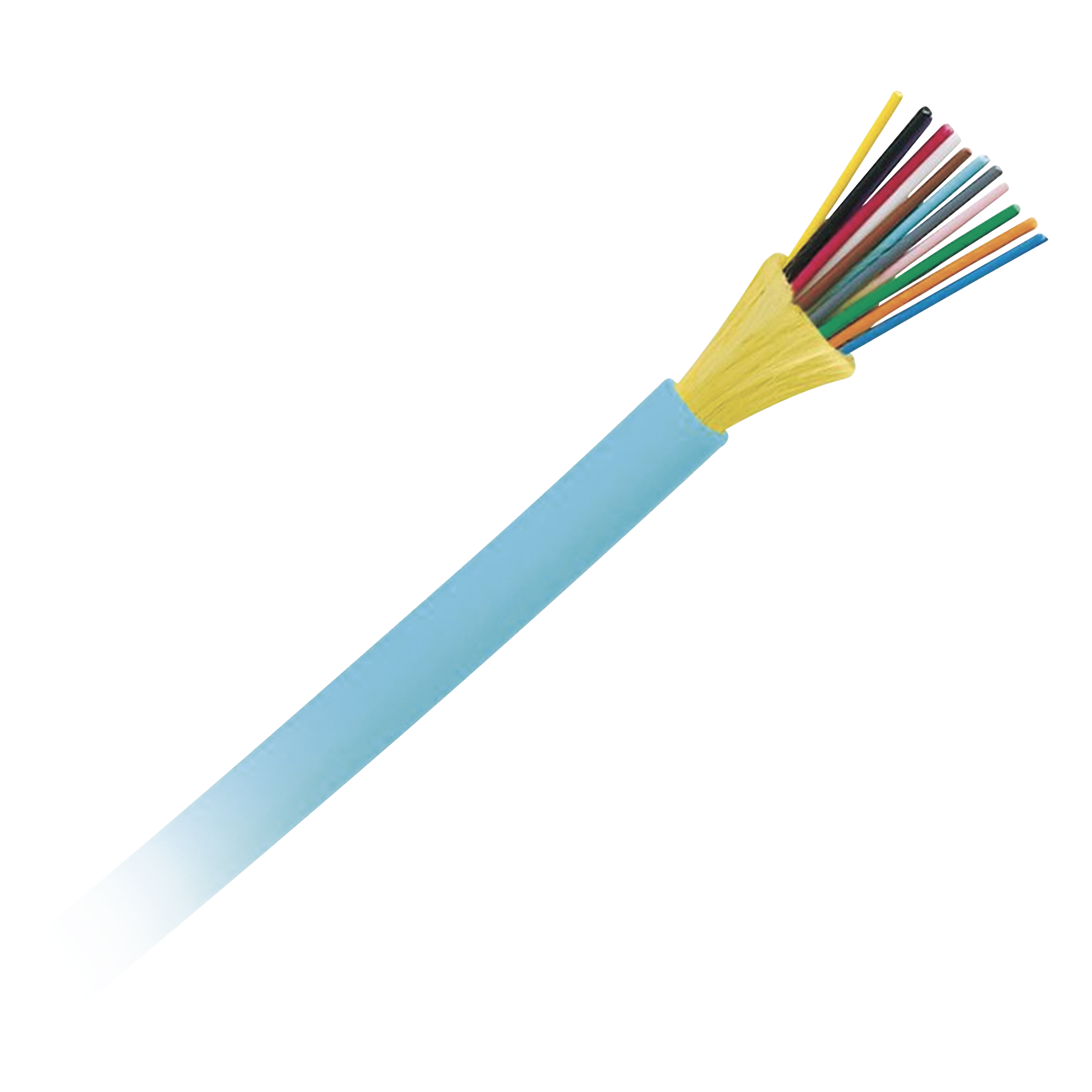 Cable de Fibra Óptica de 12 Hilos, Multimodo OM4 50/125 Optimizada, Interior, Tight Buffer 900um, No Conductiva (Dieléctrica), OFNP (Plenum), Precio Por Metro — PANDUIT · SKU FODPZ12Y