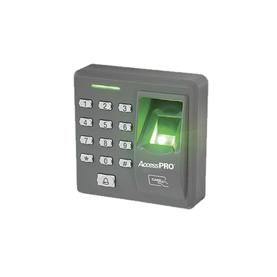 Lector Biométrico de Huella y Proximidad / 500 Huellas 500 Tarjetas / Teclado / Autónomo / Salida Relevador / Control de Acceso