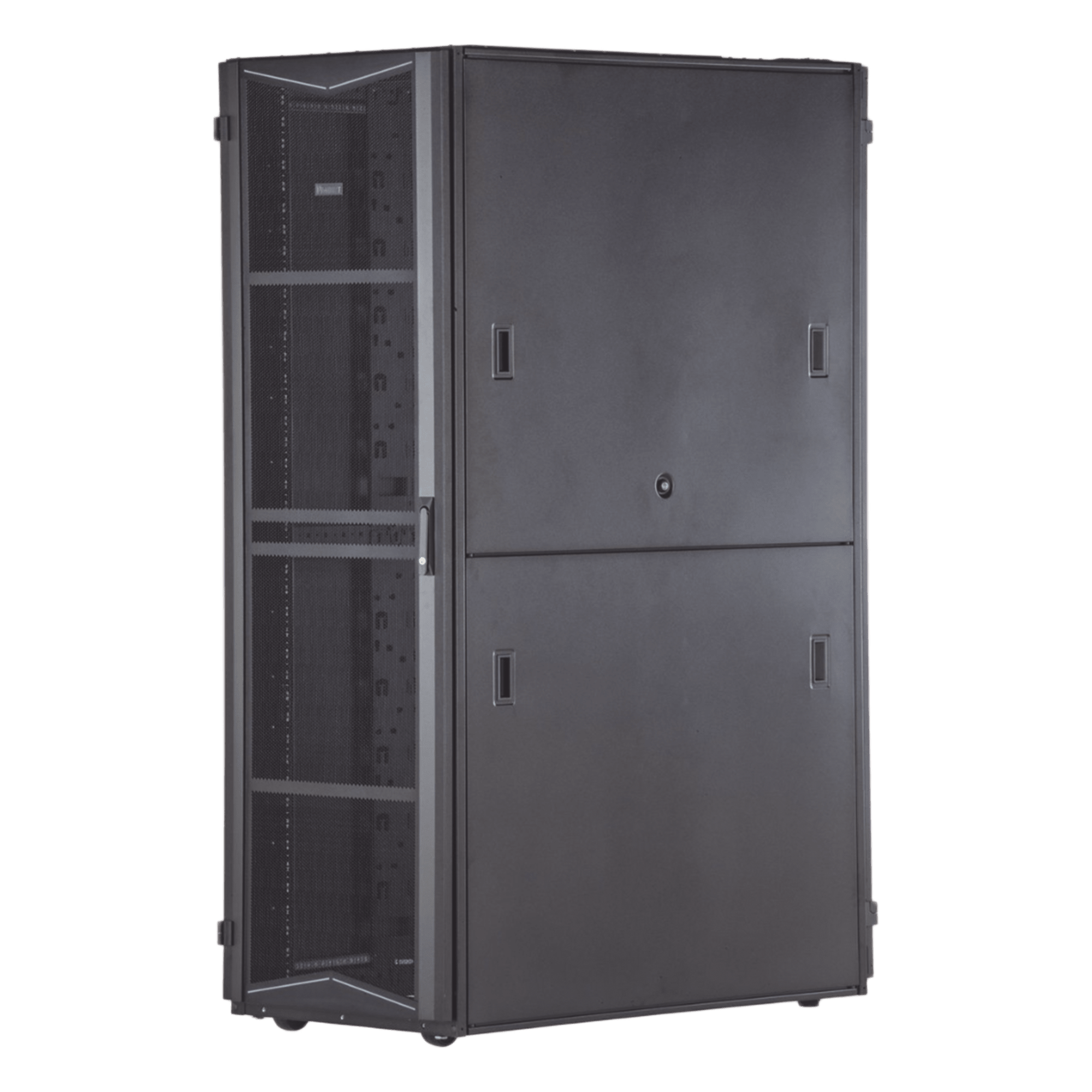 Gabinete FlexFusion para Centros de Datos, 42 UR, 600 mm de Ancho, 1070 mm de Profundidad, Fabricado en Acero, Color Negro — PANDUIT · SKU XG64212BS0001