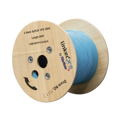 Fibra Óptica Multimodo OM4, 2 mm, Simplex, Tight Buffer (900 micras), Precio Por Metro, (Hasta 2000 Metros en un Solo Tramo de Cable)