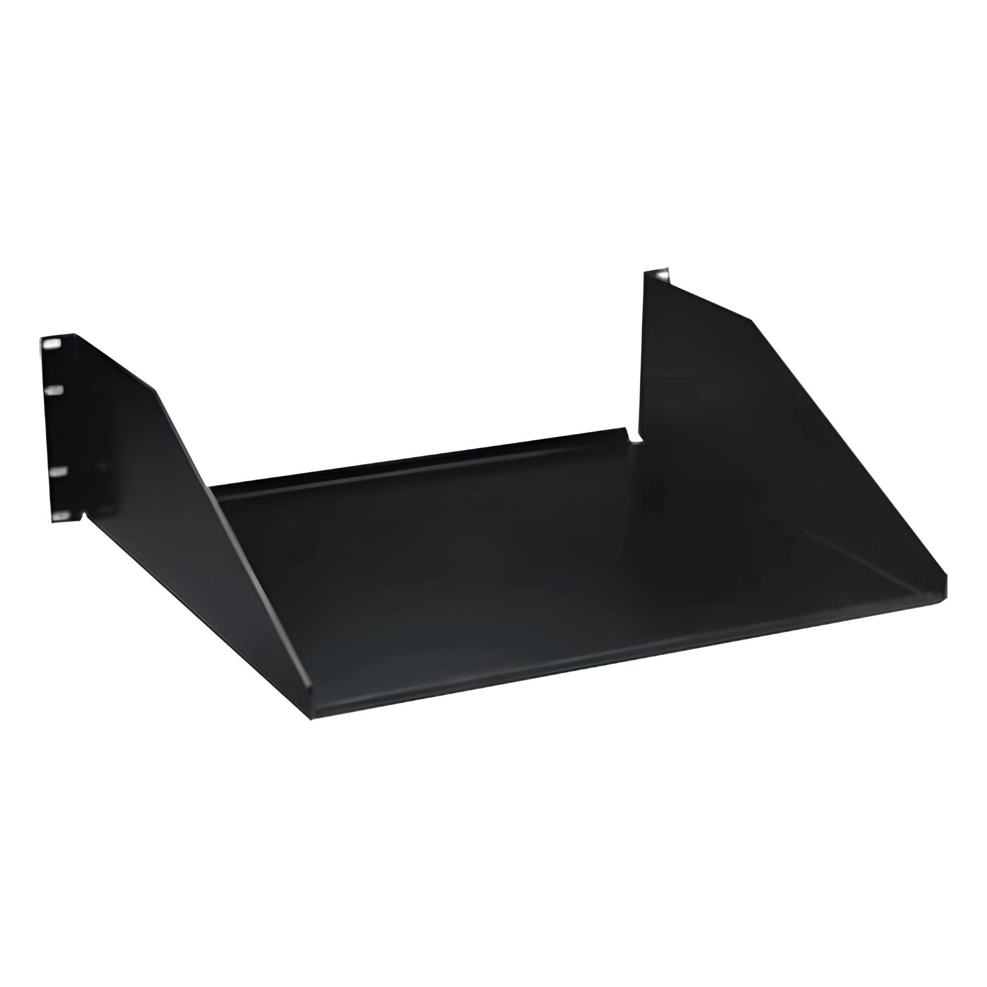 Charola Para Soportar Equipos en Racks, de 19in, Solida, 3UR, Color Negro — SIEMON · SKU SH-S19-01