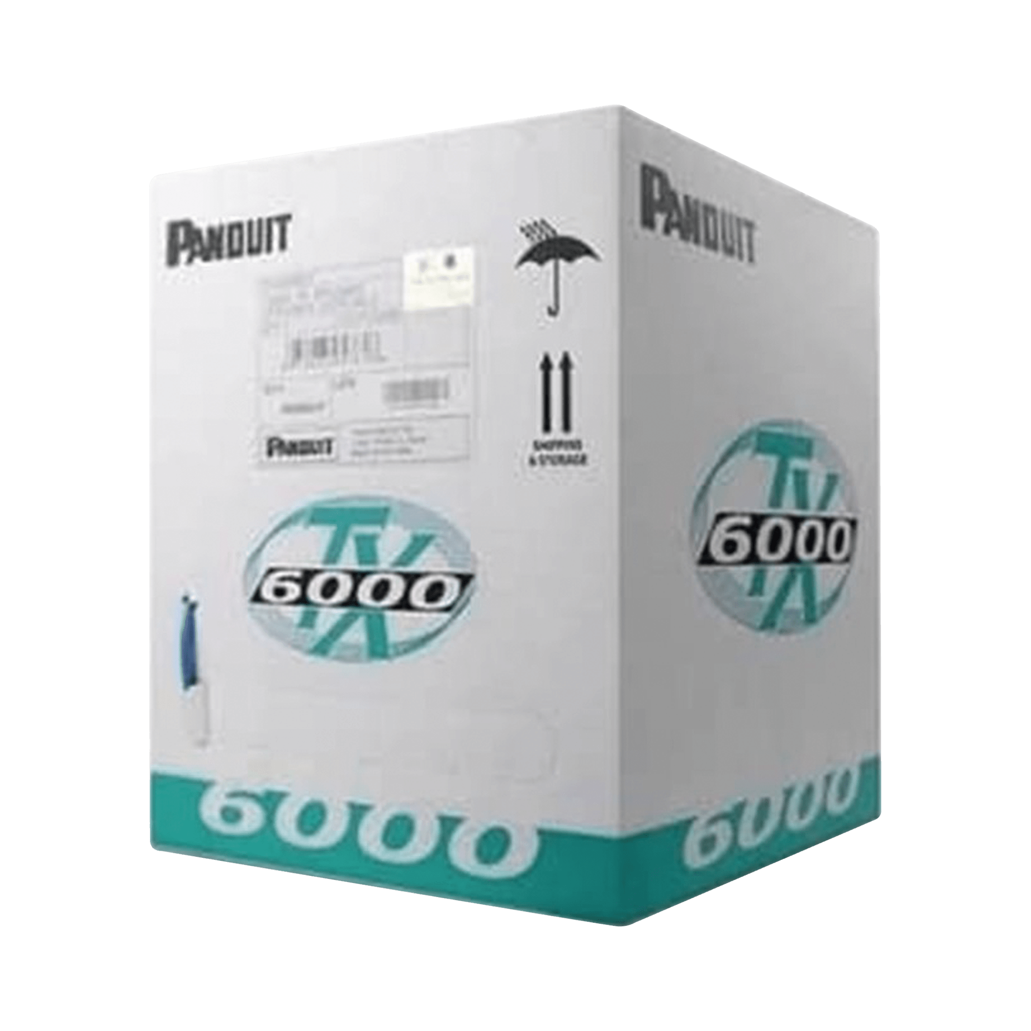 Bobina de Cable UTP 305 Metros (1000 Pies) de Cobre, TX6000™ PanNet, Reelex, Amarillo, Categoría 6 Mejorado (23 AWG), PVC (CM), de 4 Pares