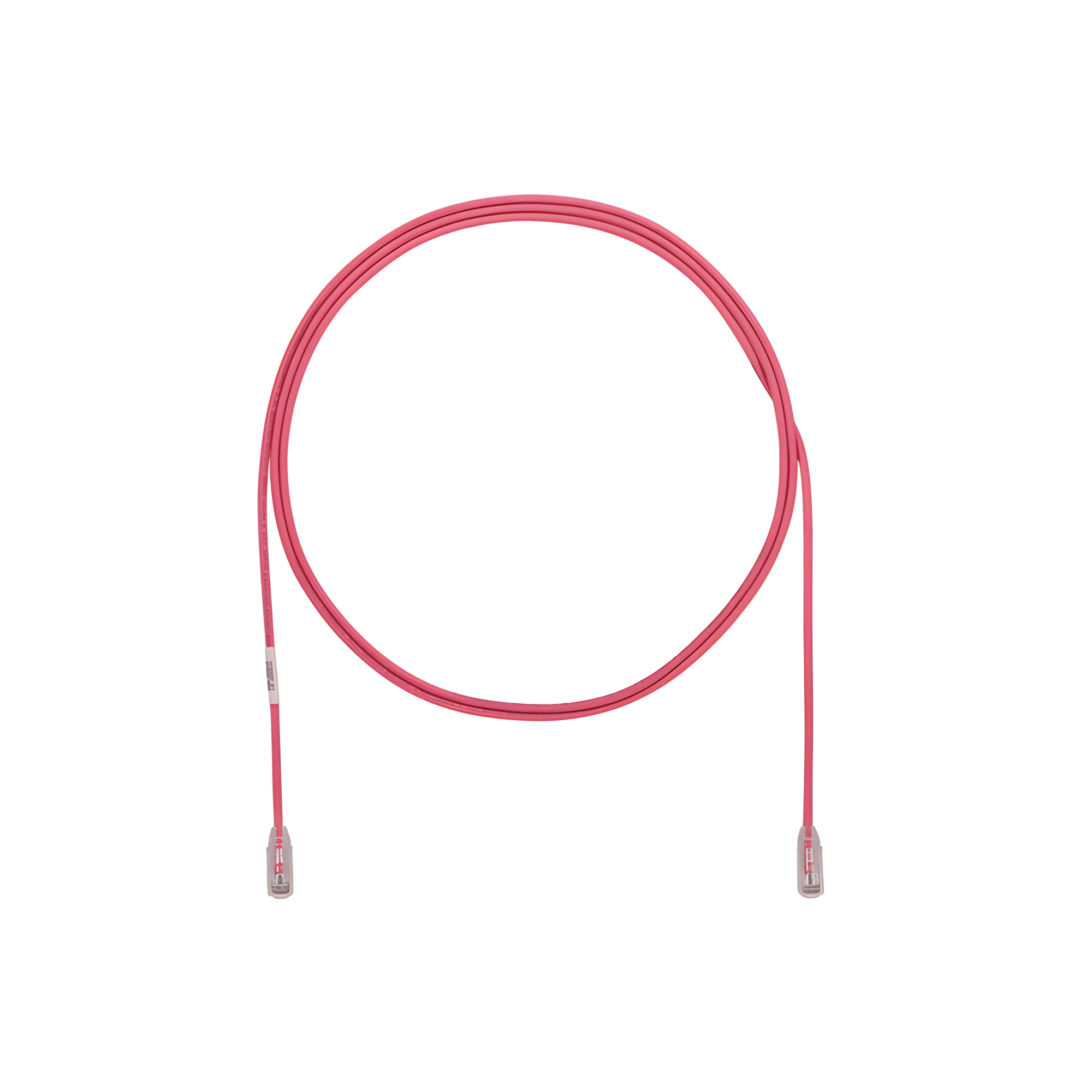 Cable de Parcheo TX6, UTP Cat6, Diámetro Reducido (28AWG), Color Rosa, 2.13 Metros (7 Pies) — PANDUIT · SKU UTP28SP7PK