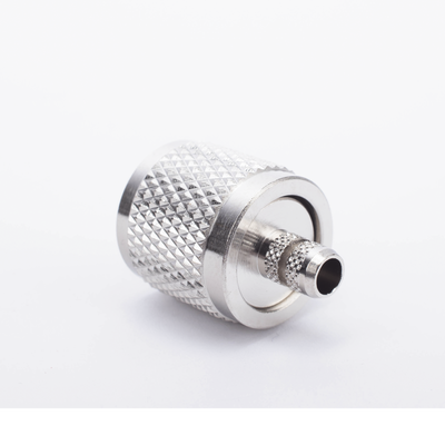 Conector UHF Macho (PL-259) de Anillo Plegable para Cable Coaxial RG-8/X, 9258, LMR-240, Níquel/ Plata/ Baquelita.