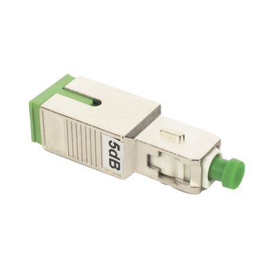 Atenuador Óptico Macho-Hembra con Conector SC/APC de 5 dB para Fibra Monomodo