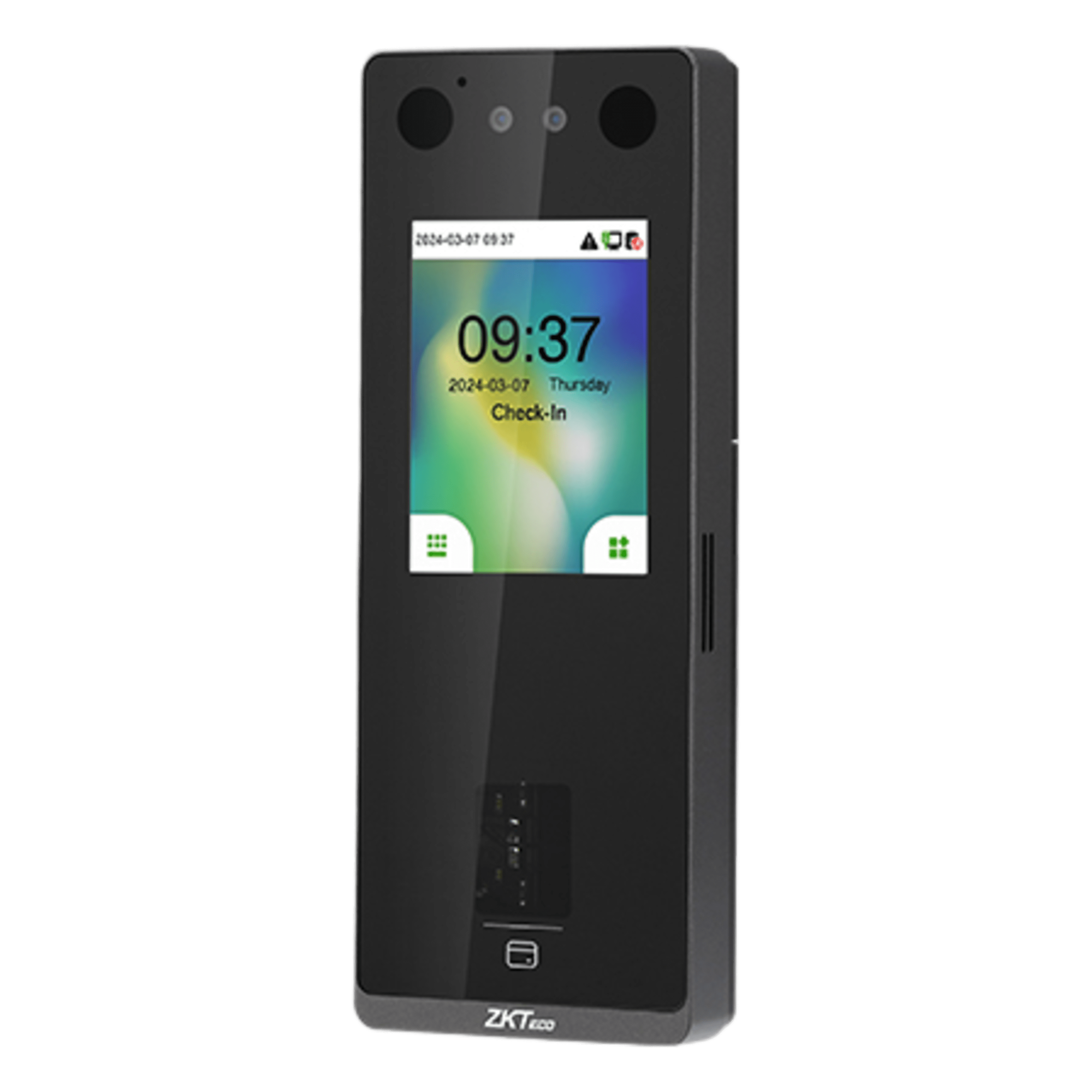 Terminal Biométrica Facial / Pantalla 2.8" / 3,000 Rostros 6,000 Huellas / IP65 / Video Intercom SIP / ONVIF / Anti-Fraude — ZKTECO · SKU SENSEFACE3A
