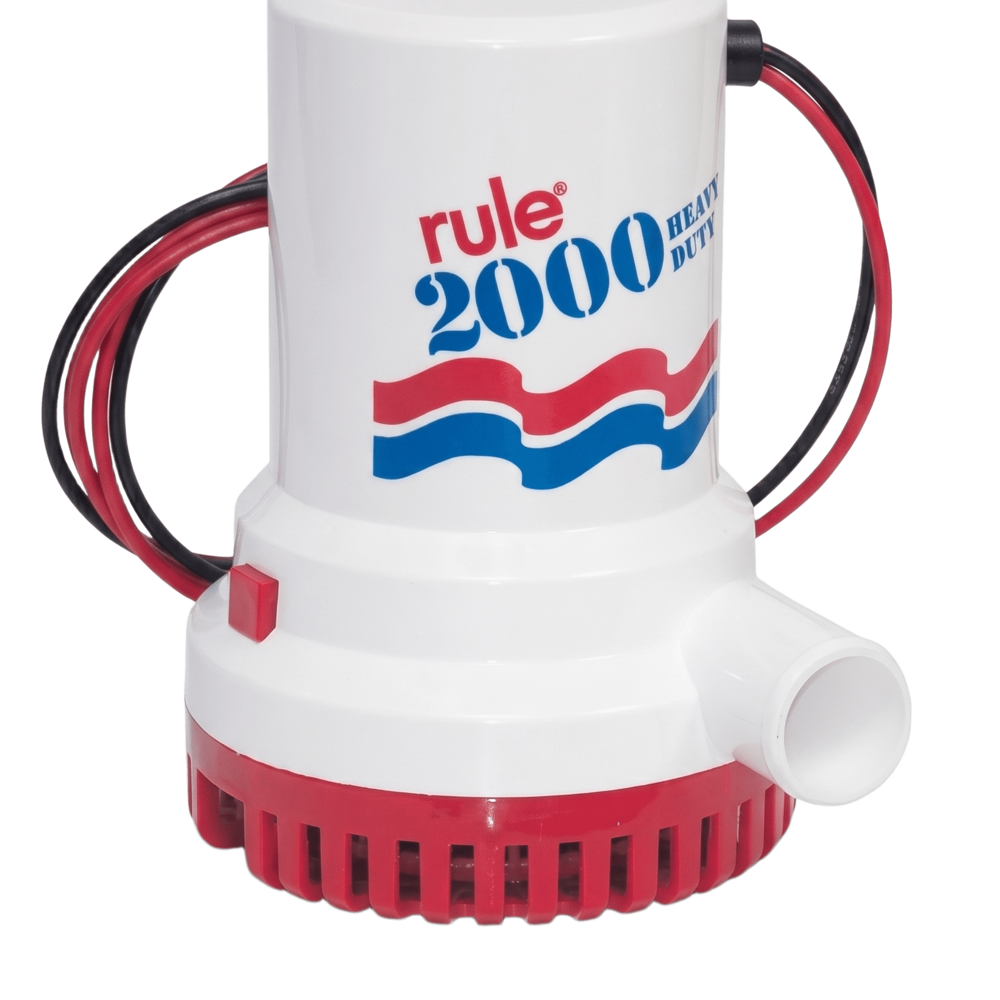 Bomba de Achique Sumergible Rule 10 / 2,000 GPH / 12V CD / Motor de Alta Eficiencia / Ejes de Acero Inoxidable / Protección Térmica TCO / Certificación CE e ISO 8849 — RULE · SKU 10