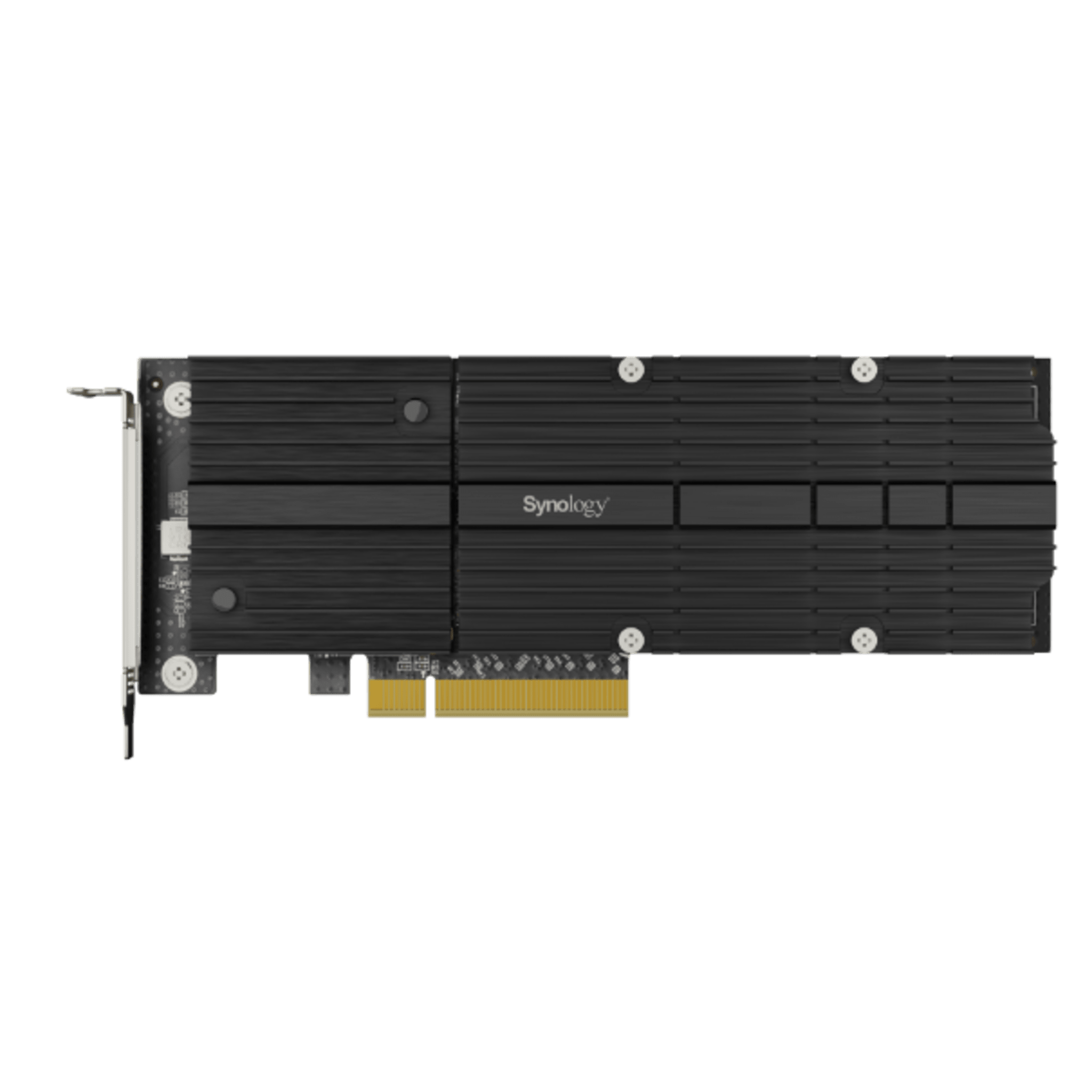 Adaptador SSD M.2 | PCIe 3.0 x8 | NVMe | Compatible con M.2 22110 y 2280 | 2 Ranuras M-Key | Perfil Bajo y Altura Completa | Garantía de 5 Años. — SYNOLOGY · SKU M2D20