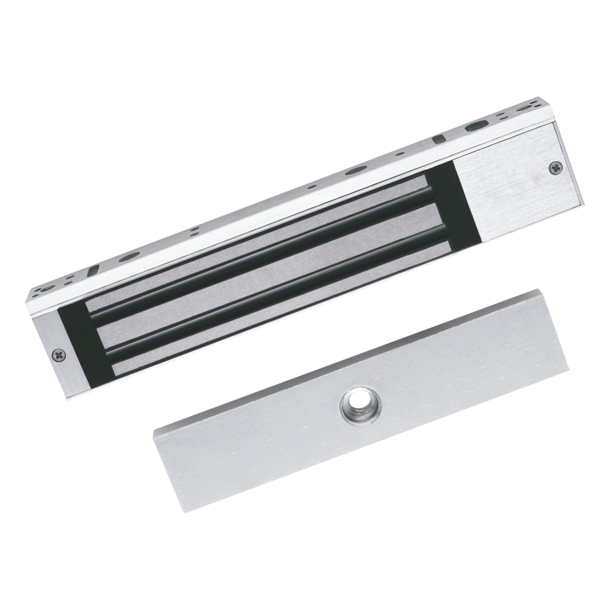 Chapa Magnética de 617 Lbs (280 Kg) / Montaje en Puerta Normal o de Vidrio / Certificado CE / Uso en Interior / Indicador LED / Magnetismo Anti-residual — HIKVISION · SKU DS-K4H258S