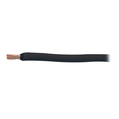 Cable Eléctrico / 8 AWG / 100 metros / Color negro / Conductor de cobre suave / Aislamiento de PVC / Auto extinguible