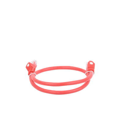 Cable de Parcheo UTP Cat6 - 0.5 Metros (1.64 Pies) - Rojo