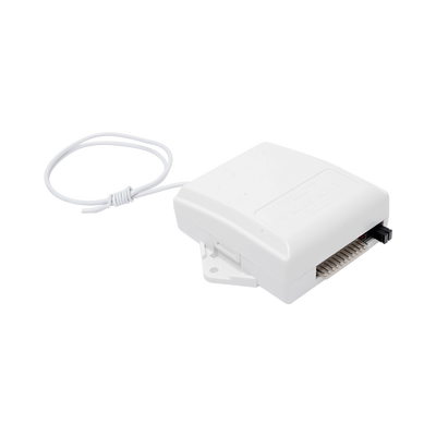 Receptor Universal con conexion directa al Keybus del panel de alarma con relevador auxiliar para abrir puertas de garage o aplicaciones de pulso momentaneo
