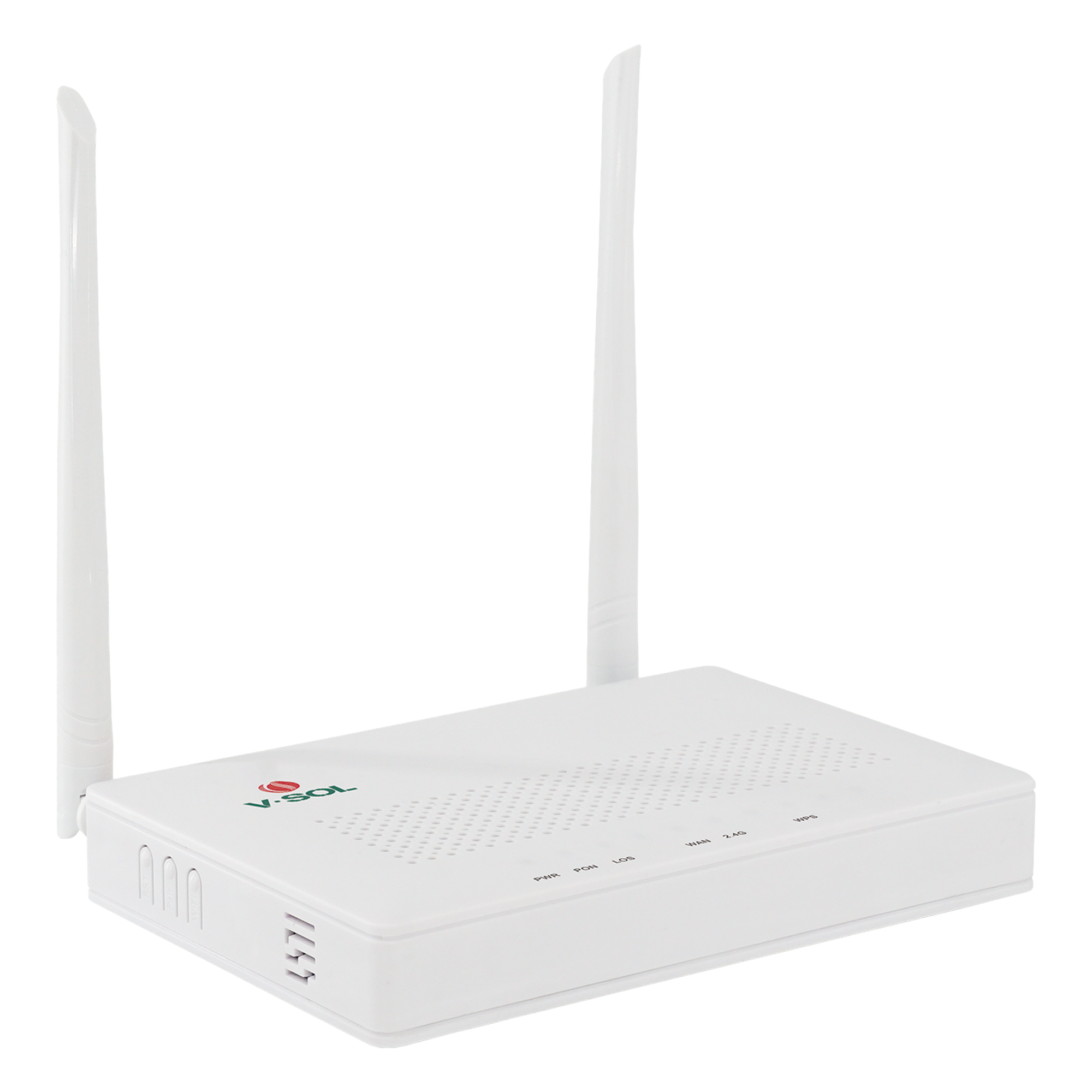 ONU Dual G/EPON con Wi-Fi en 2.4 GHz + 4 puertos LAN Gigabit, hasta 300 Mbps vía inalámbrico — V-SOL · SKU V2804N-Z