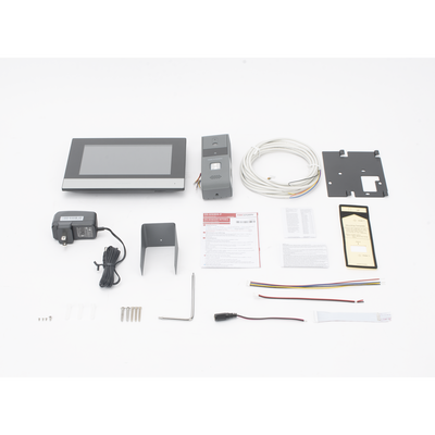 Kit de Videoportero Analógico de Metal / IP a 4 Hilos con Función de Llamada a App Hik-Connect / Monitor se Conecta a Internet por Cable o WiFi y por 4 Hilos al Frente de Calle IP65 / Expandible a Mas Equipos 