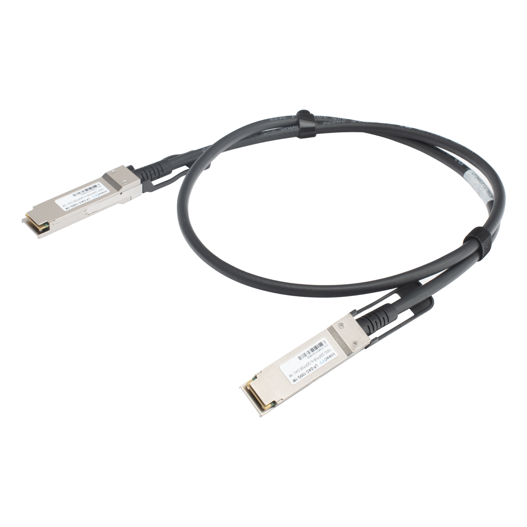 Cable DAC QSFP28 de 100 Gbps a 100 Gbps / Passive Direct Attach Copper Twinax Cable / Longitud: 1 metro — LINKEDPRO BY EPCOM · SKU LP-DAC-100G-1M