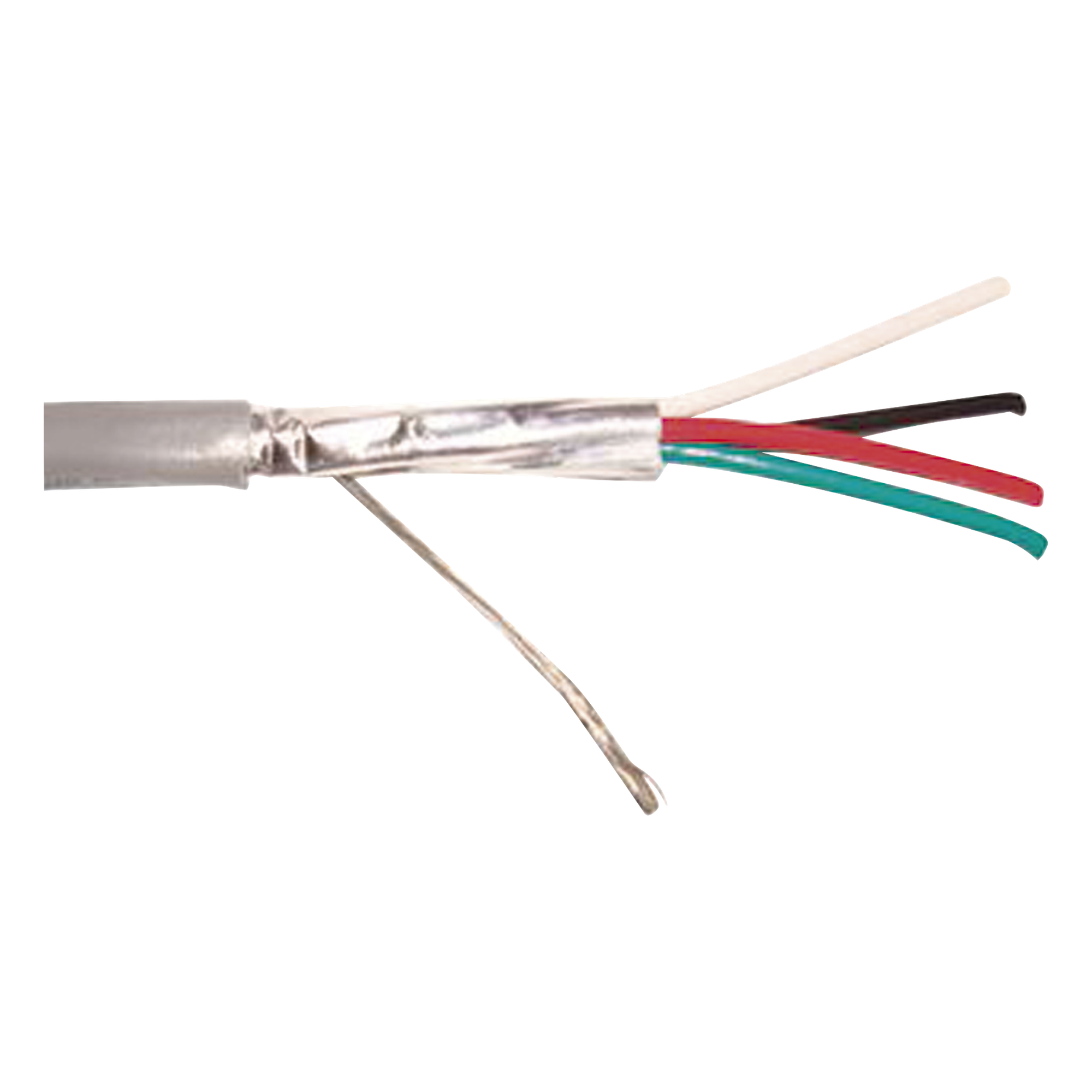 Cable 4 x 18 AWG / Blindado / 305 Metros (1000 Pies) / Riser / UL / Color Gris / Hecho en México — VIAKON · SKU 9274