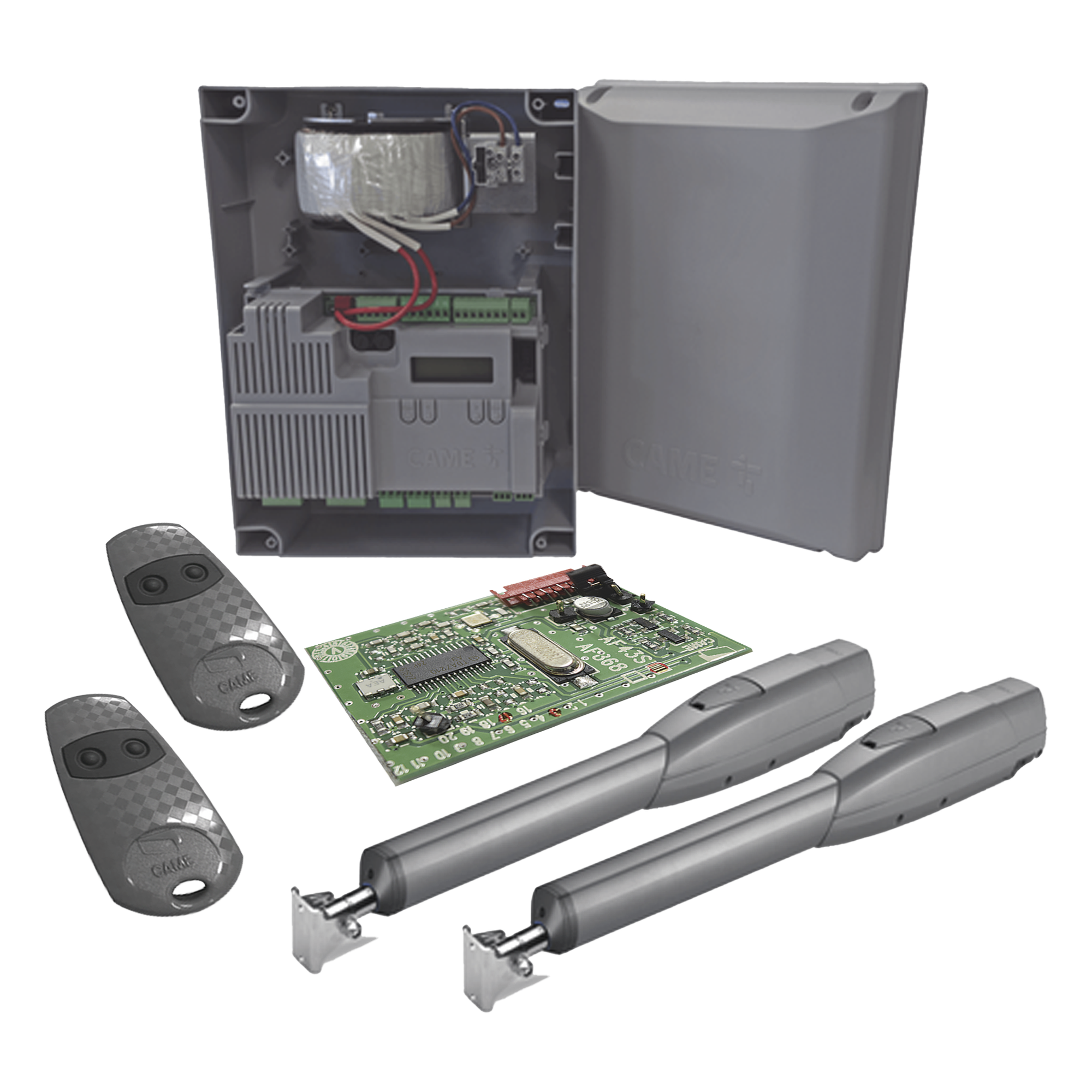Kit de Operadores para Puertas Abatibles de hasta 3 Metros y 400 Kg ATS 3024 / Uso Intensivo — CAME · SKU KIT-ATS-070