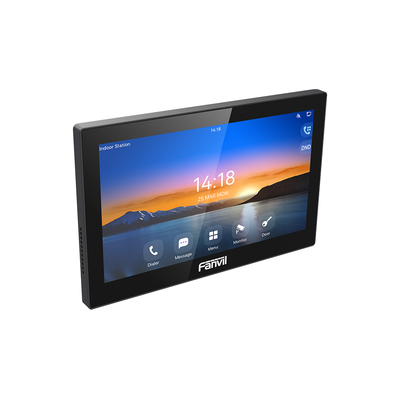 Monitor Audio/Video IP/SIP para interior, Wi-Fi, pantalla táctil de 7", Apertura remota