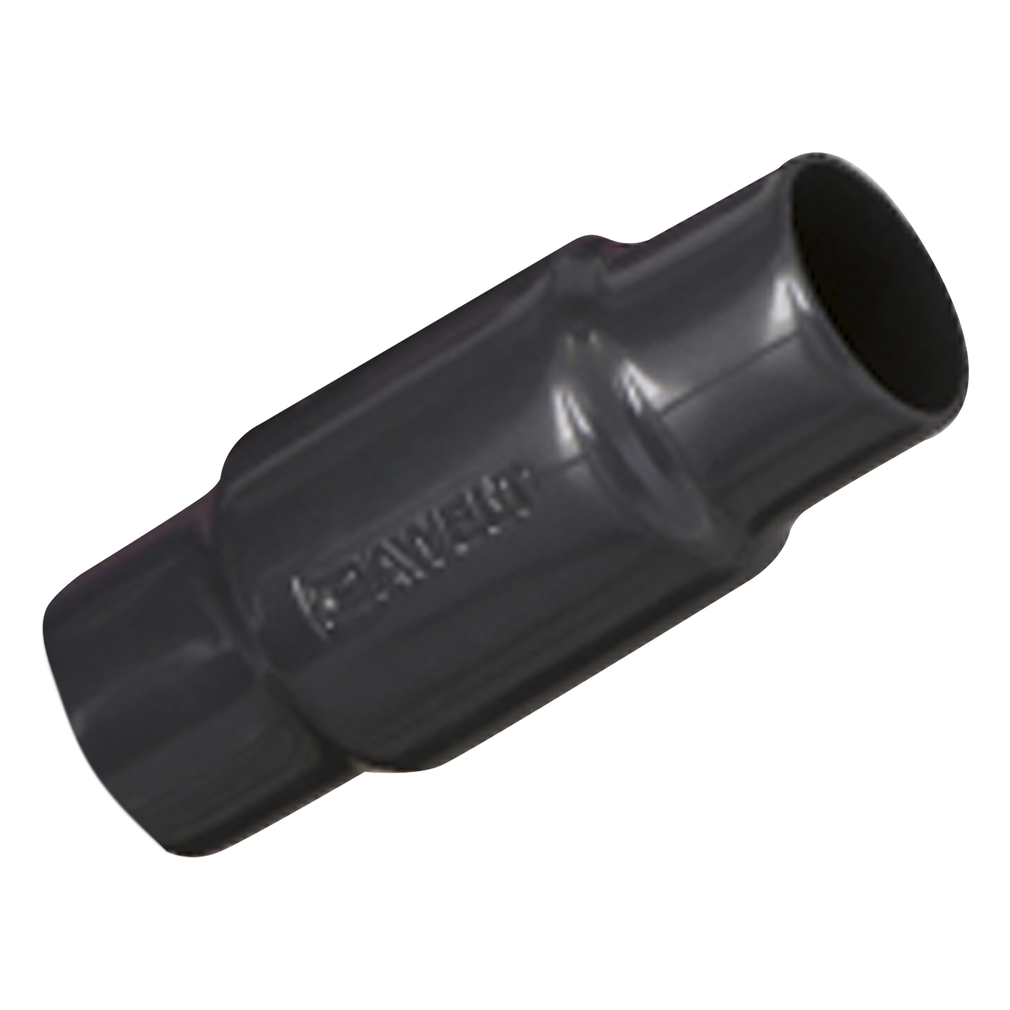 Cople de Aluminio con Recubrimiento Exterior de PVC de 1" (25.4 mm) / Interior de Uretano Purpura. — RAWELT · SKU COAL-25-PC