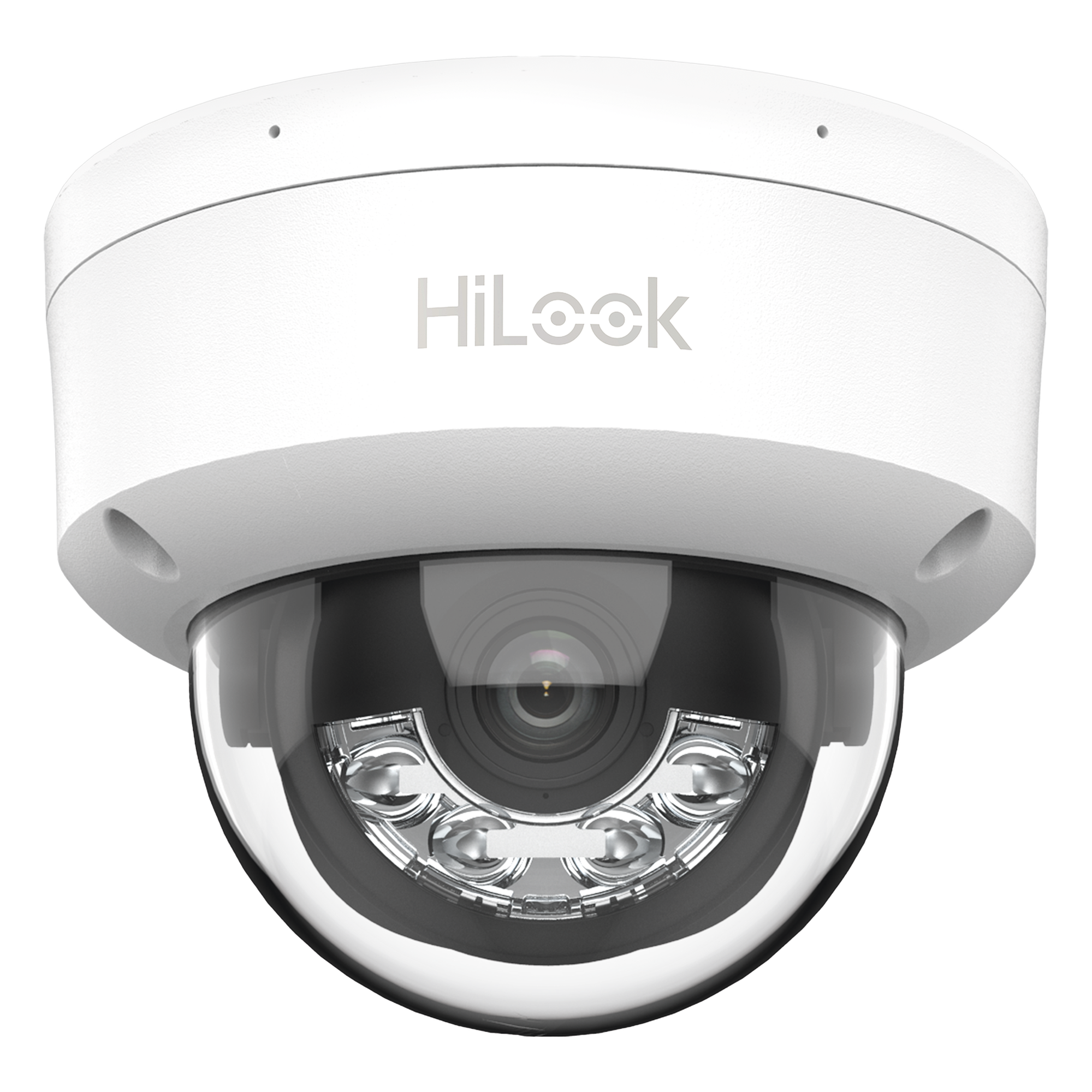 [Dual Light] Domo IP de 2 Megapixel (1080p) / Lente 2.8 mm / 20 mts IR + 15 mts Luz Blanca / Micrófono Integrado / ACUSENSE Lite / Uso en interior / PoE / dWDR / H.265+ / ONVIF