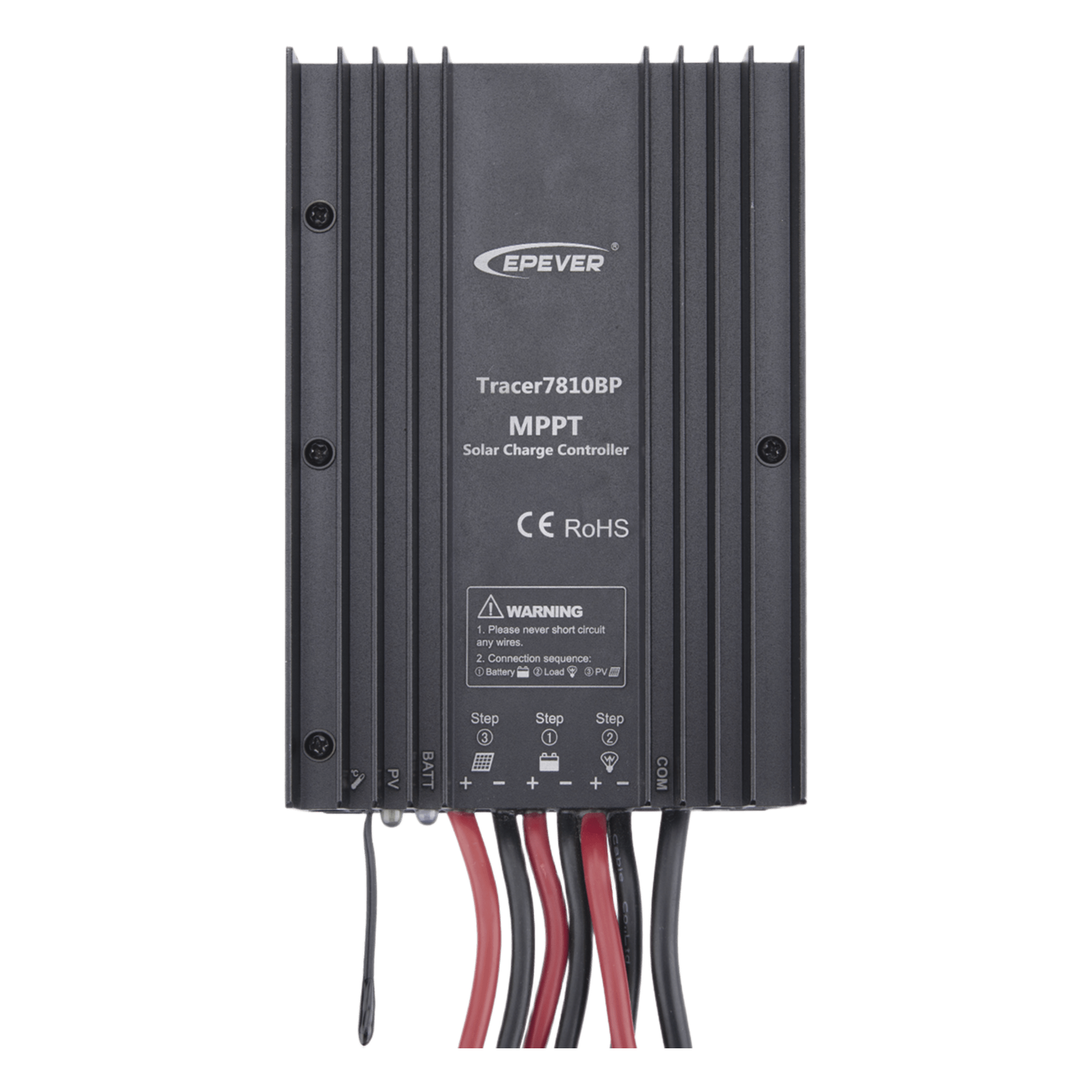 Controlador Solar MPPT 30A 12/24V, Máximo Voltaje de Circuito Abierto Voc 100Vcc, Configurable para Baterías de Litio — EPEVER · SKU TRACER7810BP