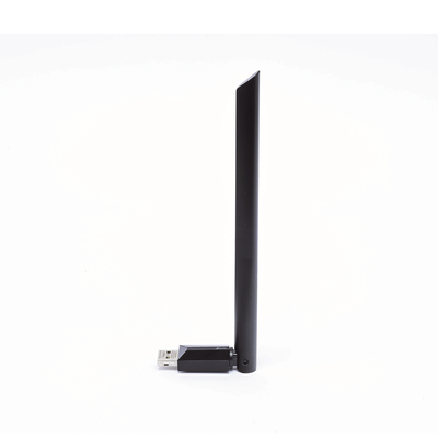 Adaptador USB inalámbrico doble banda AC 600 Mbps, antena de alta ganancia.