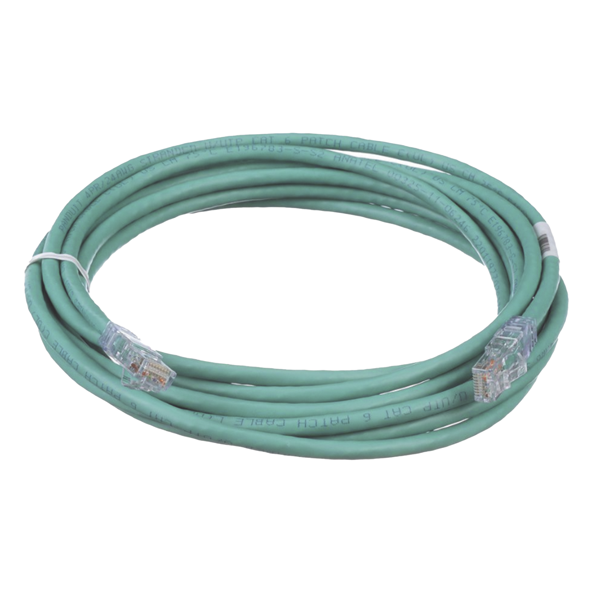 Cable de Parcheo TX6, UTP Cat6, 24 AWG, CM, Color Verde, 4.57 Metros (15 Pies)