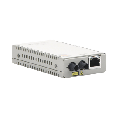 Convertidor de medios Fast Ethernet a fibra óptica, conector ST, multimodo (MMF), distancia hasta 2 km