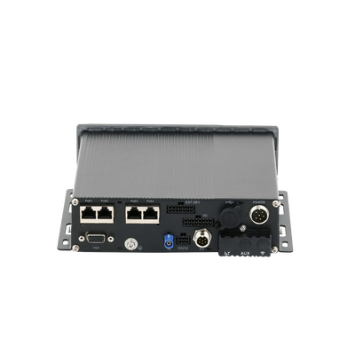 NVR Móvil de 4 Canales de 2 Megapixel / 4 PoE + 4 vía Switch Extendible / 2 Bahías de Disco Duro / Incluye Modulo GPS / conector RJ45