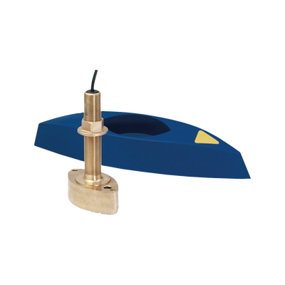 Transductor B45 / Bronce / Montaje Thru-Hull / Diseño Compacto / Deflector de Agua Aerada / Retornos de Eco Sólidos — SIMRAD · SKU 000-13946-001