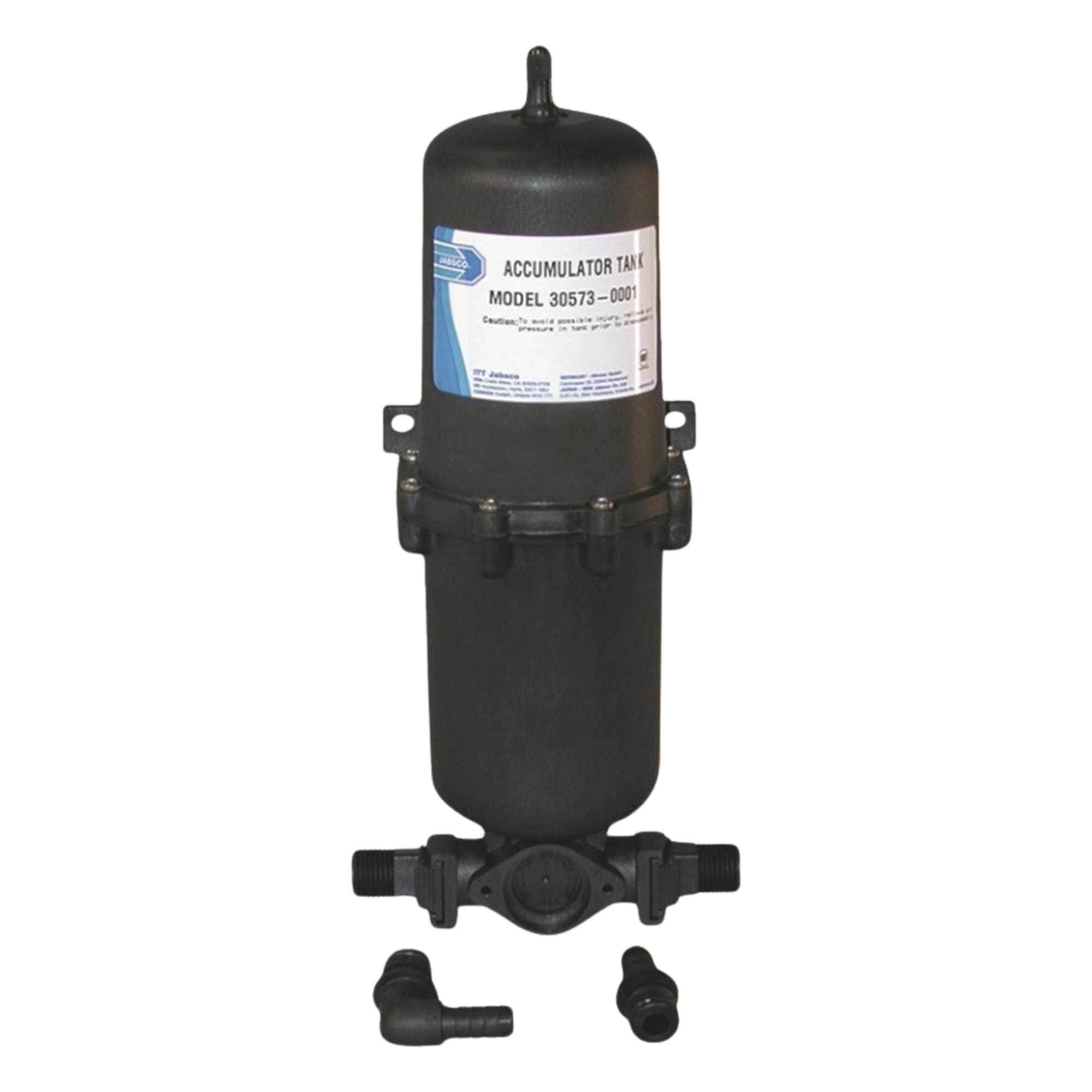 Tanque acumulador con capacidad de hasta 34 onzas líquidas (1 litro) — JABSCO · SKU 30573-0000