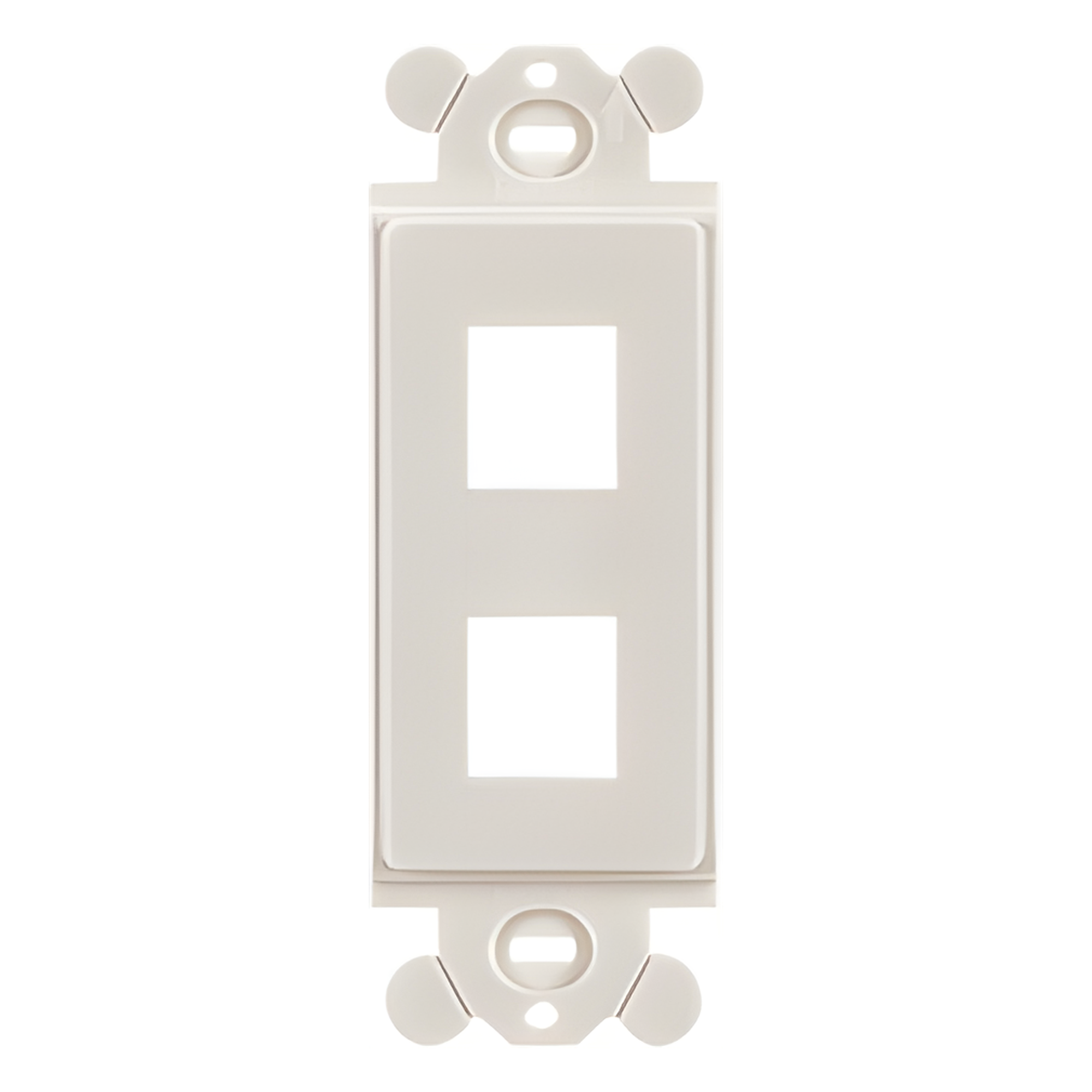 Marco de Módulo Dúplex, Para Placas Frontales Estándar GFCI, Acepta 2 Módulos Keystone, Color Blanco Mate — PANDUIT · SKU NK2RMFIW