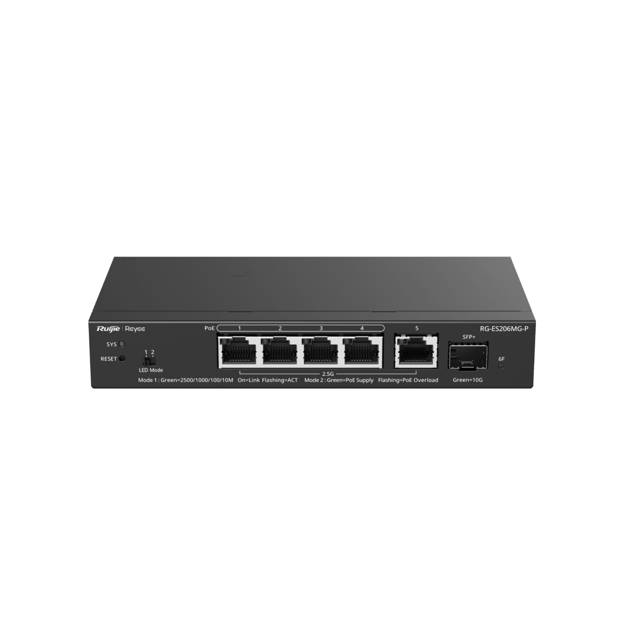Switch Administrable Capa2 PoE+ con 5 puertos Multi-Gigabit 2.5Gb, hasta 70w PoE 