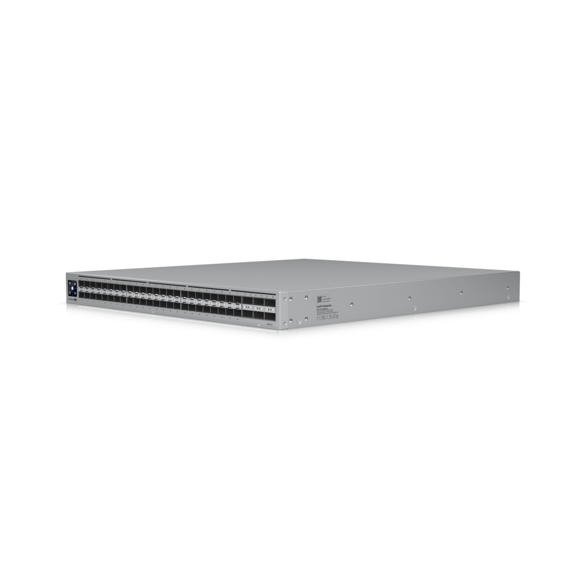 UniFi Switch Enterprise Campus Aggregation, Capa 3, 48 puertos Etherlighting SFP28 de 25G, 6 puertos QSFP28 de 100G, 5 abanicos, ruteo dinámico BGP, doble fuente redundante, alta disponibilidad, enlace multichasis (MC-LAG)