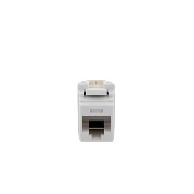 Conector Jack Estilo 110 (de Impacto), Tipo Keystone, Categoría 6, de 8 Posiciones y 8 Cables, Color Blanco