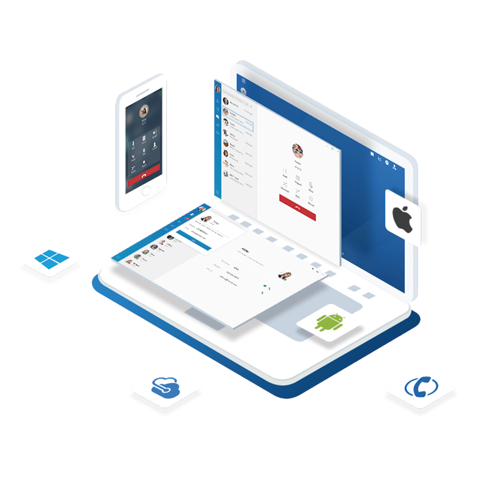 Conmutador en nube Yeastar 5 extensiones Enterprise anuales, 5 llamadas simultáneas 500 min. de grabación en nube — YEASTAR · SKU YEACLOUD5EXT