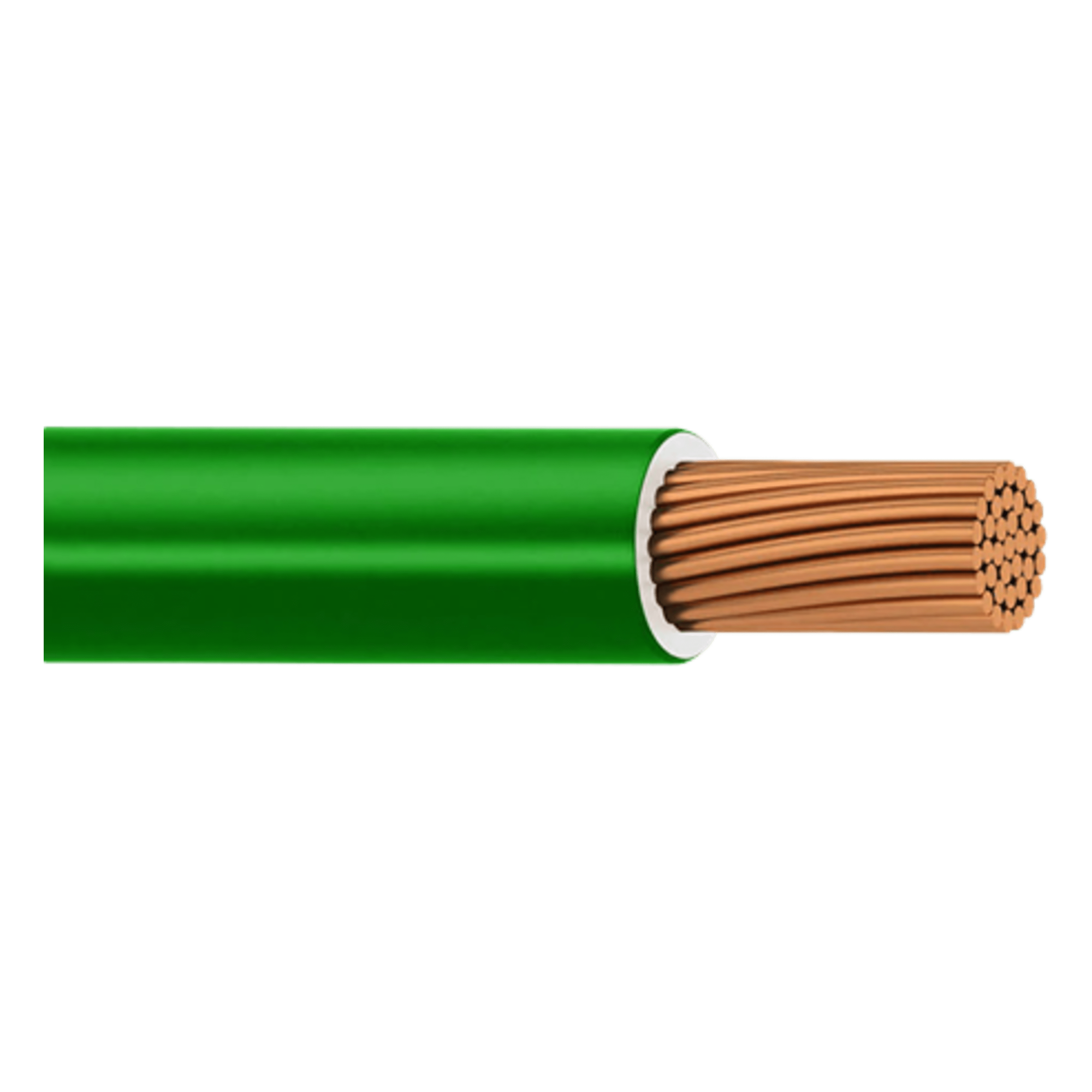 Cable THW-LS / Calibre 12 AWG / 19 Hilos / Color Verde / Bobina 100 m (328 ft) — INDIANA · SKU SLY-308-GRN/100