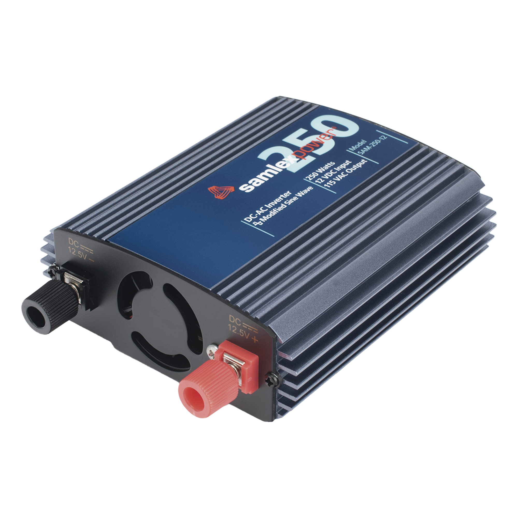 Inversor de Corriente (CD-CA) Potencia Nominal 250 W, Ent:12Vcc, Sal: 115Vca 60 Hz — SAMLEX · SKU SAM-250-12