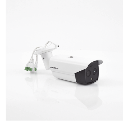Cámara Bala IP Termográfica / Medición de Temperatura -20°C a 150°C / Alta Resolución Térmica 160 x 120 / Alarma por Excepción de Temperatura / Análisis de Video (VCA) / Óptica 5 MP / IP67
