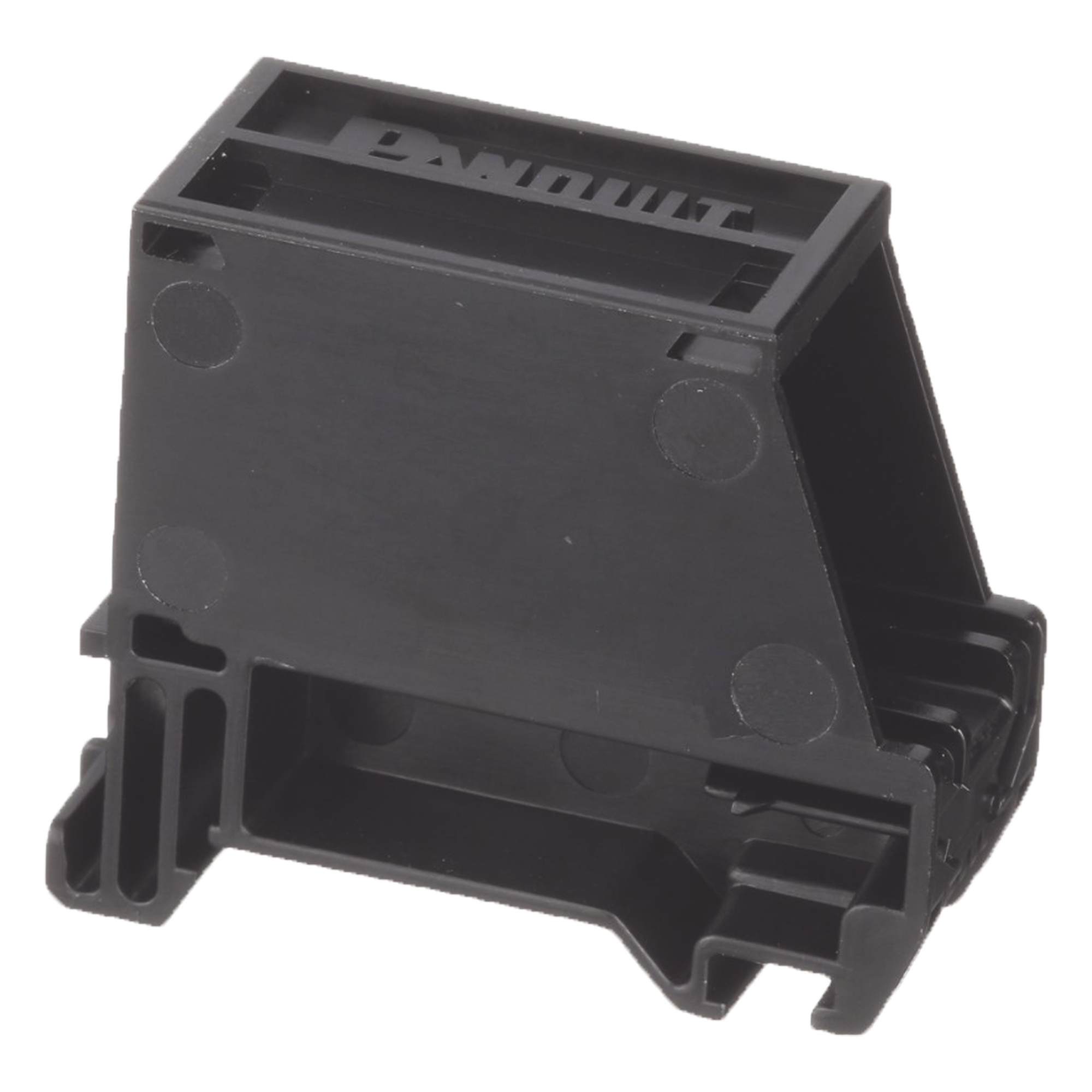 Adaptador de 1 Puerto, Para Conectores Tipo Mini-Com, Blindado, Montaje en Riel Din Estándar de 35 mm (1.38 Pulgadas), Color Negro — PANDUIT · SKU CADIN1BL-S