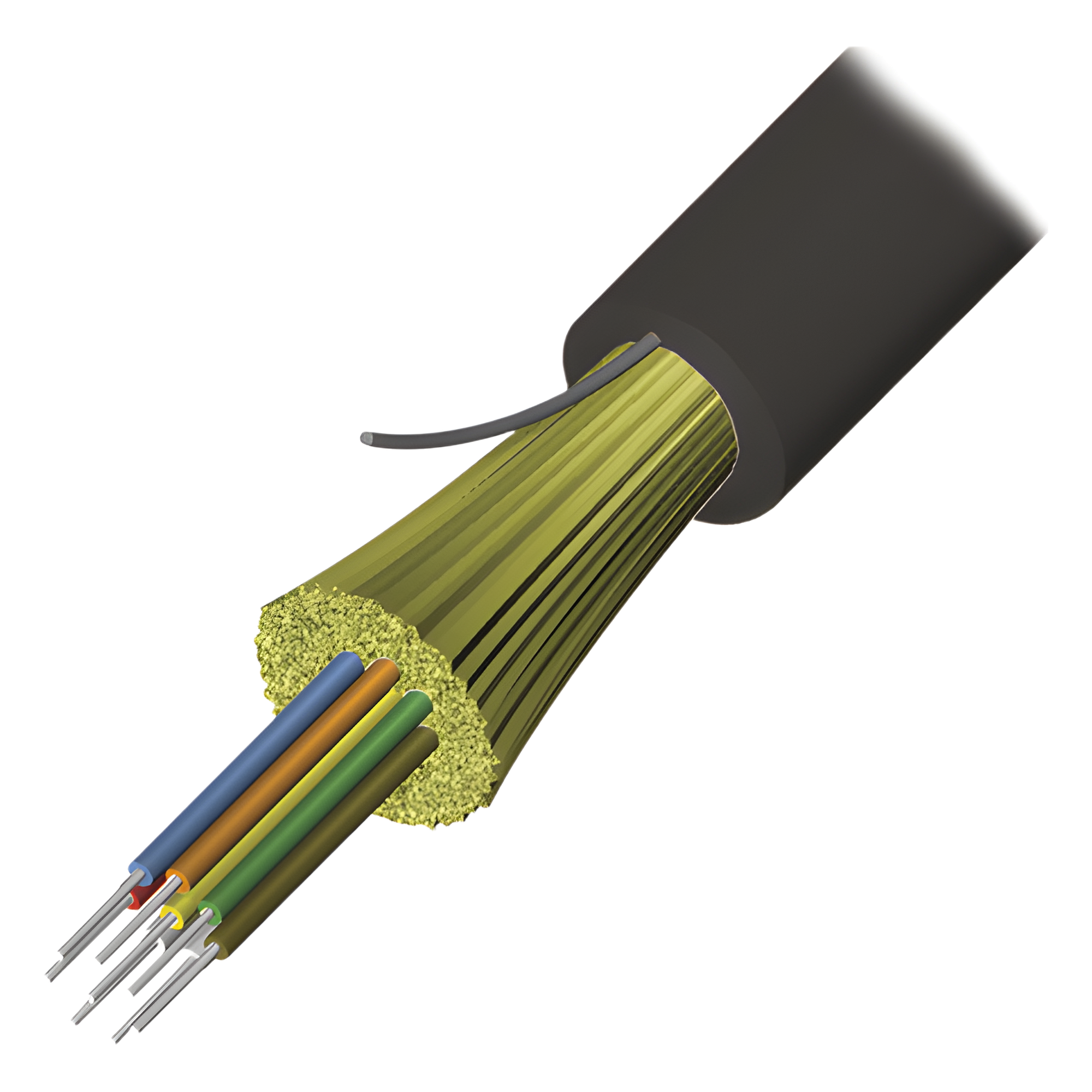 Cable de Fibra Óptica de 6 Hilos, Interior/Exterior, Tight Buffer, No Conductiva (Dieléctrica), Plenum, Monomodo OS2, 1 Metro (3.28 Pies) — SIEMON · SKU 9GD8P006D-E201A