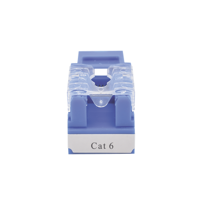 Módulo Jack 110 Cat6, Keystone para Faceplate - Color Azul