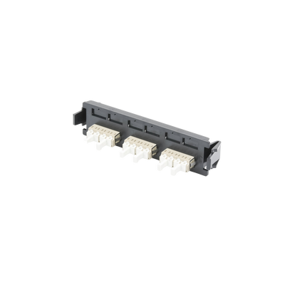 Placa Acopladora de Fibra Óptica Quick-Pack, Con 6 Conectores LC/UPC Duplex (12 Fibras), Para Fibra Monomodo, Azul