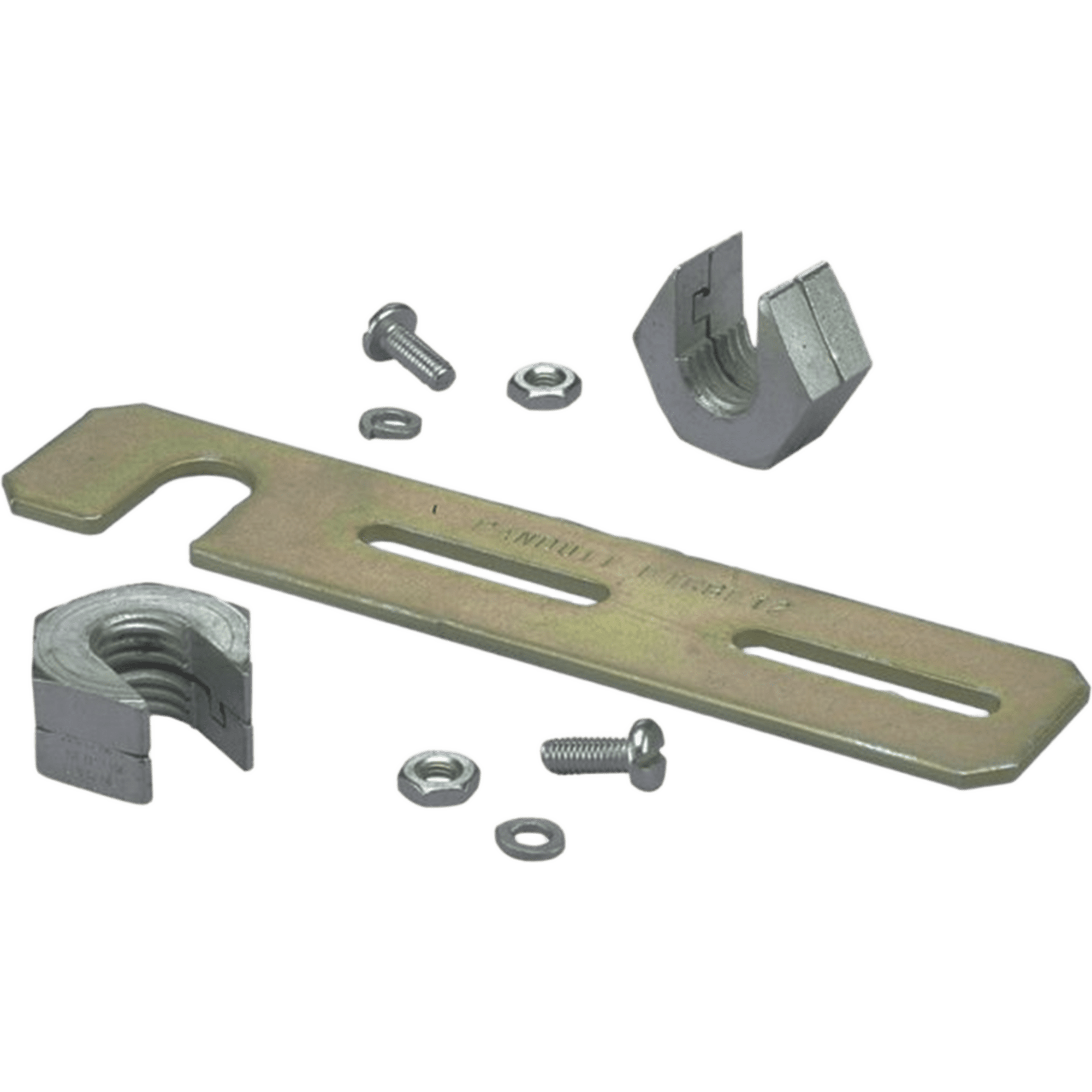 Soporte de Montaje a Techo, para Canaletas FiberRunner 2X2 o 4X4, Uso con Varilla Roscada de 1/2", Color Negro