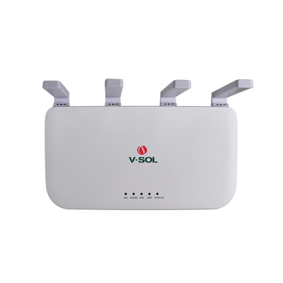 ONU DualMode EPON/GPON / Wi-Fi 6 / 1 Puerto FXS / 4 Puertos Gigabit / 1 Puerto USB / 1 Puerto SC/UPC