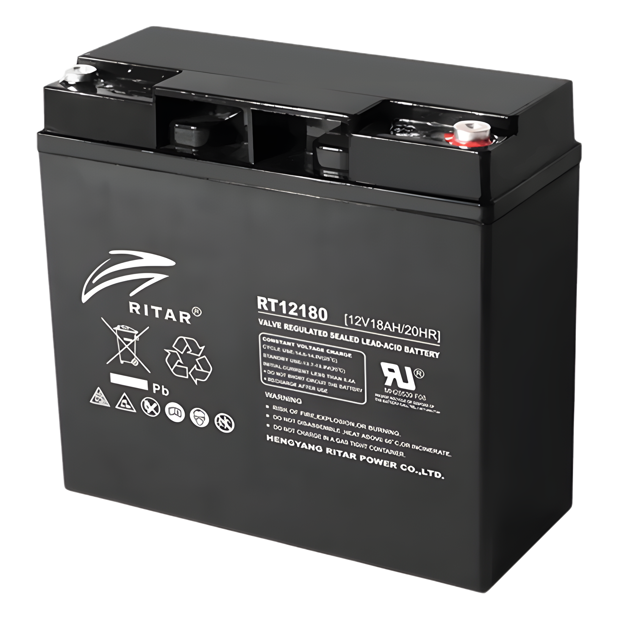 Batería 12 Vcc / 18 Ah / Tecnología AGM-VRLA / Aplicación para UPS — RITAR · SKU RT12180