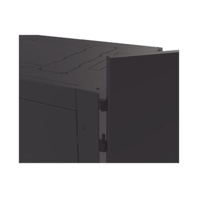 Gabinete Profesional para Telecomunicaciones de 45UR, 1200 mm Profundidad, Incluye 2 Organizadores Verticales de 45 Unidades de Rack, Se envía el Gabinete Armado.
