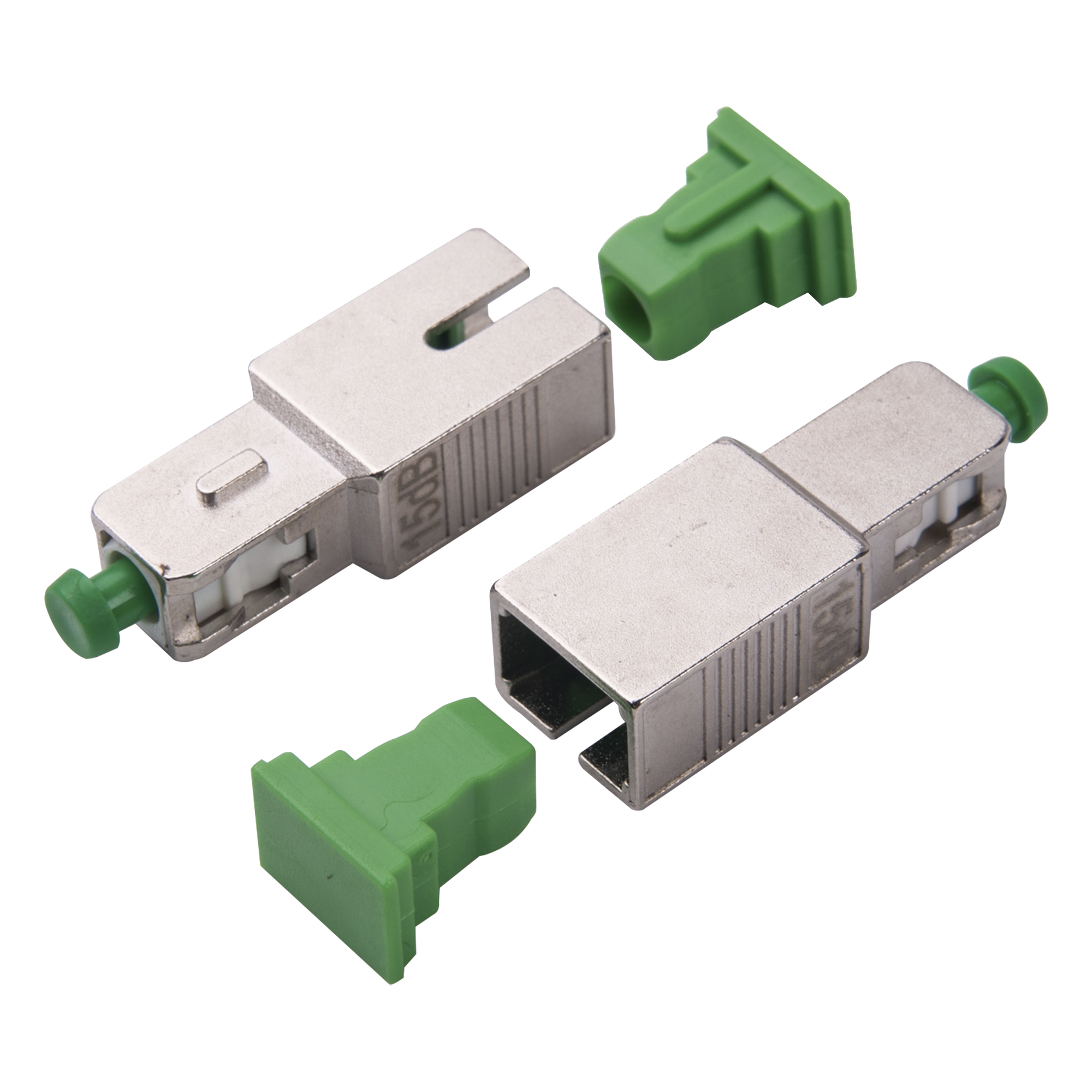 Atenuador Óptico Macho-Hembra con Conector SC/APC de 15dB para Fibra Monomodo — LINKEDPRO BY EPCOM · SKU LP-FOAD-6121