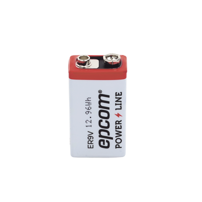 Batería de Litio 9V / 1200 mAh / Cloruro de Tionilo / No Recargable / Operación -60°C a +85°C / Acero Inoxidable