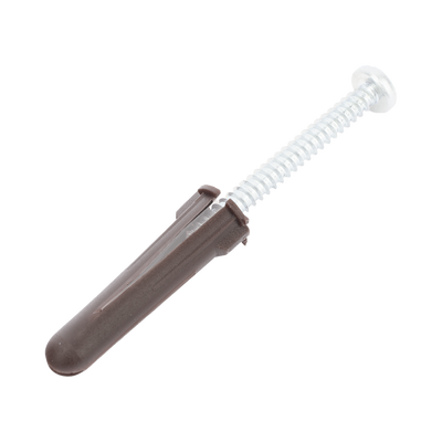 Taquete cafe 5/16" para tornillo 10mm x 1 3/4" (100pzs) (1104-04100) 